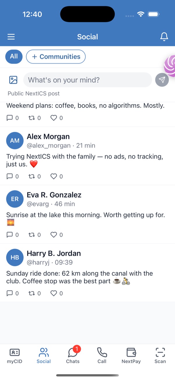 NextICS โ Social